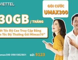 Gói cước UMAX300 Viettel