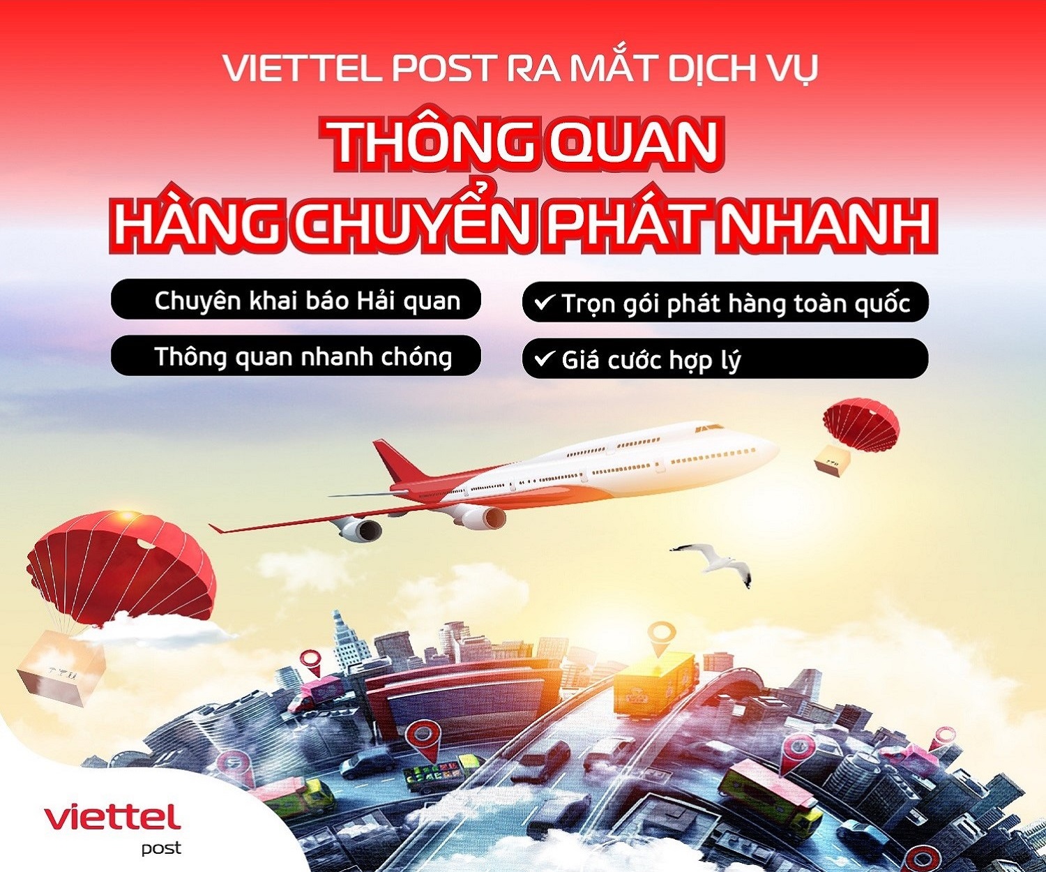 Thông quan hàng chuyển phát nhanh Viettel Post An Giang